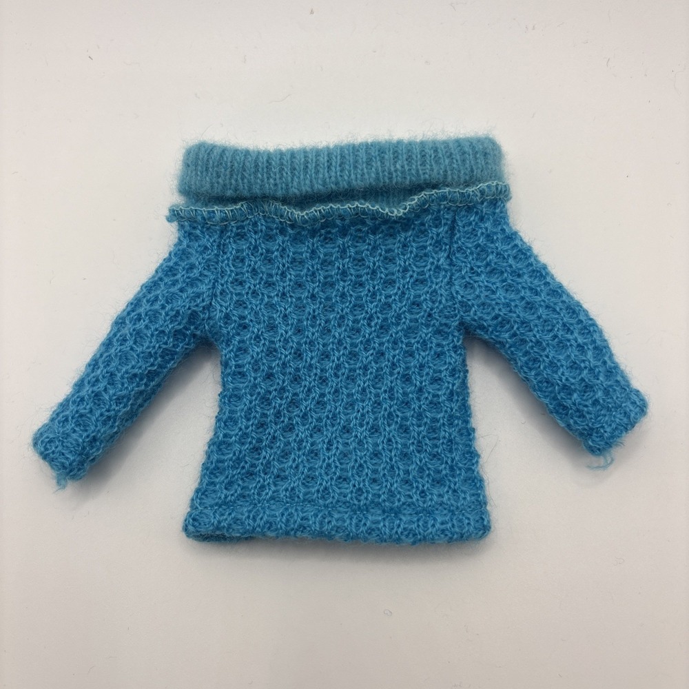 Vintage‎ 1963 Skipper (Barbie) Doll Blue Sweater Fashion #1915 Outdoor Casuals